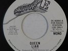 QUEEN promo 45 RPM Liar ELEKTRA VG+ HEAR mono/stereo freddie mercury glam rock