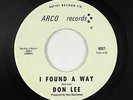Northern Soul Mod 45 - Don Lee - I Found A Way - Arco - VG+ mp3 - red wax