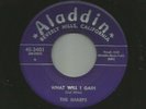 DOOWOP R&B - SHARPS - WHAT WILL I GAIN -HEAR -1957 ALADDIN