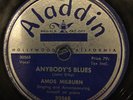 Amos Milburn Anybody’s Blues Square Dance Boogie VG+ ALADDIN 3056 blues 78