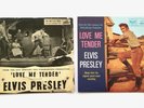 Elvis Presley - Love Me Tender - EPs x 2:  HMV Original + RCA Re-release.