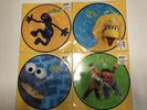 NEW  Sesame Street PICTURE DISCS All 4 CRACKER BARREL LPs Learn EDUCATIONAL