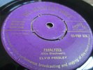 Elvis Presley Paralyzed / When my blue moon turns to gold again  0ri HMV 45  EX