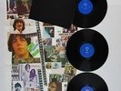 BEATLES THE BLACK ALBUM VINYL 3 LP POSTER ORIGINAL LET IT BE WHITE LET IT BE EX+