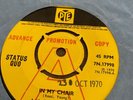 Status Quo - In My Chair. 1970 Pye Records Advance Promo.