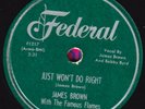 78-DOO-WOP-JAMES BROWN/FAMOUS FLAMES-JUST WON'T DO RIGHT/LET'S MAKE IT