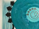 Blink 182 Self Titled Green Marbled And Pink Vinyl