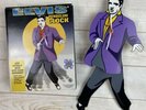 Collector's Item Boxed Elvis Pendulum Clock with Swinging Legs Purple Jacket 