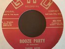 THREE ACES & A JOKER - BOOZE PARTY / SLEIGH BELL ROCK -  RARE 7