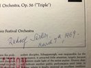 Rudolf Serkin autograph signed record Columbia MS 6564
