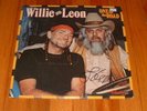 Leon Russell Willie Nelson 2 LP Set Signed