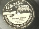 Maple Leaf Quartet 1940's Homeland Harmony Atlanta Georgia 78 Southern Gospel E