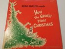 Vintage 1975 Dr Seuss How The Grinch Stole Christmas Record ZERO MOSTEL Songs
