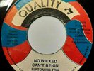 No Wicked Can't Reign/Wicked Vers. - Ripton Hilton - Quality - Reggae Single 45