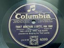 78rpm:  Ted Lewis / Bert Ralton - That Certain Party / Always - Jazz 1926 Ex+