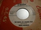 SKEETS MCDONALD YOU OUGHTA SEE GRANDMA ROCK 1956 CAPITOL F 3461 PROMO EX