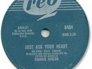 Rare 1959 FRANKIE AVALON Rock’n roll 78 RPM Record. Just Ask Your Heart