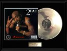 TU PAC ALL EYEZ ON ME WHITE GOLD SILVER PLATINUM TONE RECORD TUPAC 2PAC LP 2 PAC