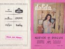 DALIDA LIVRET PUBLICITAIRE 1960 SORTIE PROMOTION 