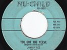 TX R&B Soul Garage JOHNNY GEE AND THE GEE-MEN You Got the Nerve 45 NuChild HEAR