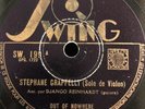Stephane Grappelly & Django / Out Of Nowhere / Baby / Swing 78 tours