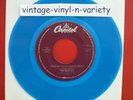 Beatles  RARE ( WHILE MY GUITAR GENTLY WEEPS ) NEW/MINT BLUE VINYL JUKE BOX 45