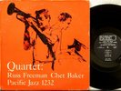Pacific Jazz dg mono PJ 1232 Quartet: Russ Freeman & Chet Baker
