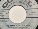RARE Johnny Burnette Honey Hush / Train Kept A Rollin PROMO VG Rockabilly