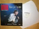 Johnny Hallyday  MAXI 45 t  QUE JE T'AIME spécial PROMO concert a Bercy