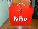 The Beatles 45 RPM Record Storage box Quality Solid Wood New & NICE