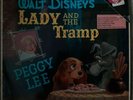 LADY AND THE TRAMP SOUNDTRACK VINYL LP - VINTAGE 1963 DISNEY - PEGGY LEE