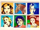 DIY 6 Handmade Ceramic Coasters ANDY WARHOL Queen Lennon Jackson Harry Monroe
