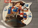 Walt Disney Mickey Mouse 90th Birthday Vinyl, Three Musketeers Die Cut 7” Record