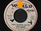 BETTY JOHNSON: what's the matter, little girl / wednesday's child WORLD ARTISTS