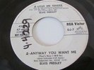 ELVIS PRESLEY RARE DJ PROMO PREVIEW 45 RCA VICTOR DJ-7 LOVE ME TENDER /ANYWAY