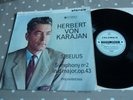 SIBELIUS Herbert Von Karajan Philharmonia UK 1961 Columbia SAX 2379 LP EX/VG
