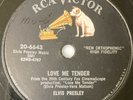 Elvis Presley 78 RPM Record RCA Victor 20-6643 Love Me Tender Watch Hear 2S 1S