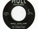 Doo Wop THE HEARTBEATS Hurry Home Baby Darling How Long HULL Rare Original 45 VG