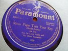 Blues Ida Cox w Lovie Austin  Mean Papa Turn Your Key  Paramount 12097 1924 V+