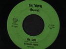 RICHARD DAVIS: a message ooo - baby i love you so / my girl CHITOWN 7