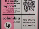 ROY ACUFF: songs of the smoky mountains COLUMBIA 12
