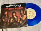 Motorhead Iron Fist Ltd Blue 7” Vinyl Bronze Records 1982 BRO-146 Vg Condition