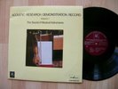 Acoustic Research Demonstration Record vol 1 UK audiophile RARE MINT