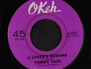 TOMMY TATE: a lover's reward / big blue diamonds OKEH 7