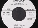 TENDER TONES: i love you so / just for a little while DUCKY 7