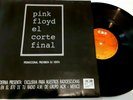 PINK FLOYD-THE FINAL CUT-LP Mexico  Promo Radio unique cover PS CBS
