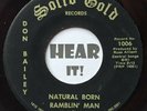 Superb Loner Country / Bopper 45 DON BAILEY Ramblin SOLID GOLD colored wax hear