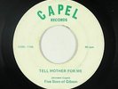 Black Gospel 45 - Five Stars Of Gibson - Tell Mother For Me - Capel - mp3