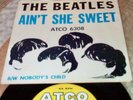 45 THE BEATLES Ain't She Sweet ATCO Orig w PICTURE SLEEVE Nobodys Child SHERIDAN