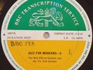 BBC Transcription Services Jazz For Moderns-5/6 Ronnie Scott, Bob Efford Vic Ash